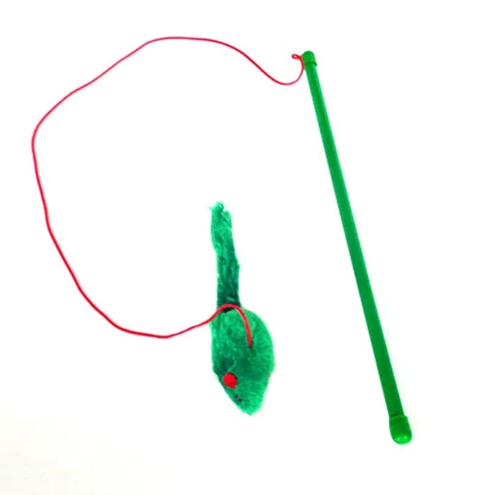 Brinquedo Para Gatos Varinha de Pesca com Ratinho - Pesca Gato Chalesco