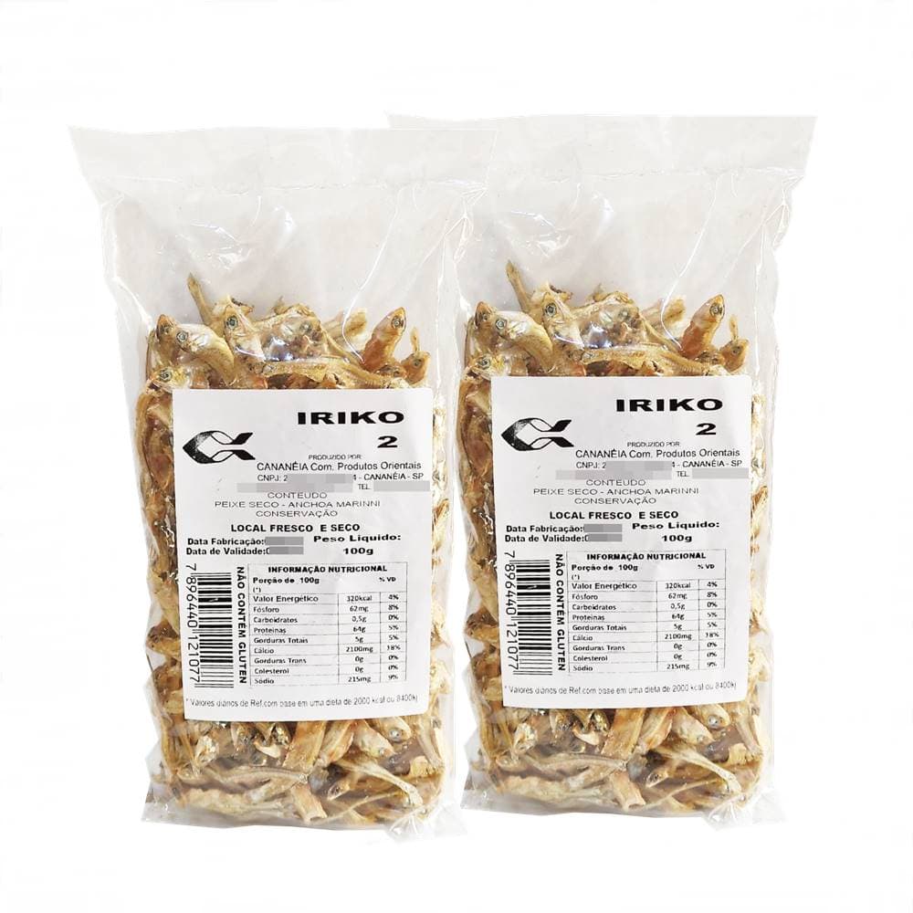 Peixe Seco Desidratado Irico No2 100gr Hanae (Kit com 2)