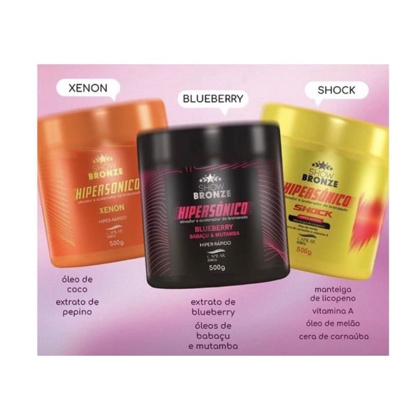 Hipersônico Show Bronze - Capilar Essência 500g Bronzeamento