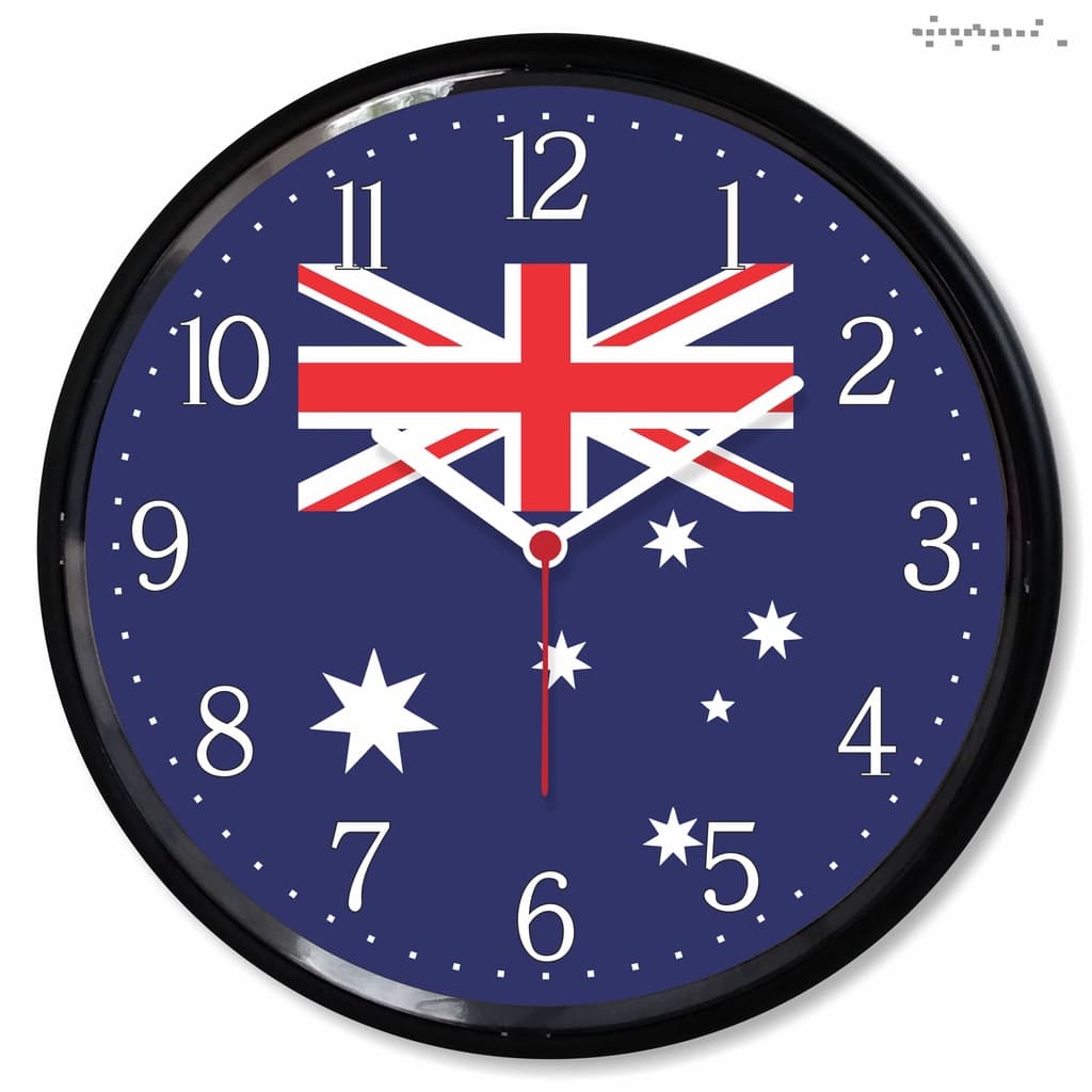 Relogio Parede Bandeira Australia Presente Decorativo Casa