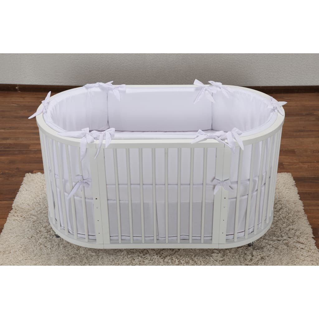 Kit Protetor de Berço Sleeper Crescer Fase 1 e 2 Branco