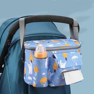 Bolsa Organizadora De Carrinho De Bebê Porta Fralda/Mamadeira, /Lenço Umedecido/Passeio
