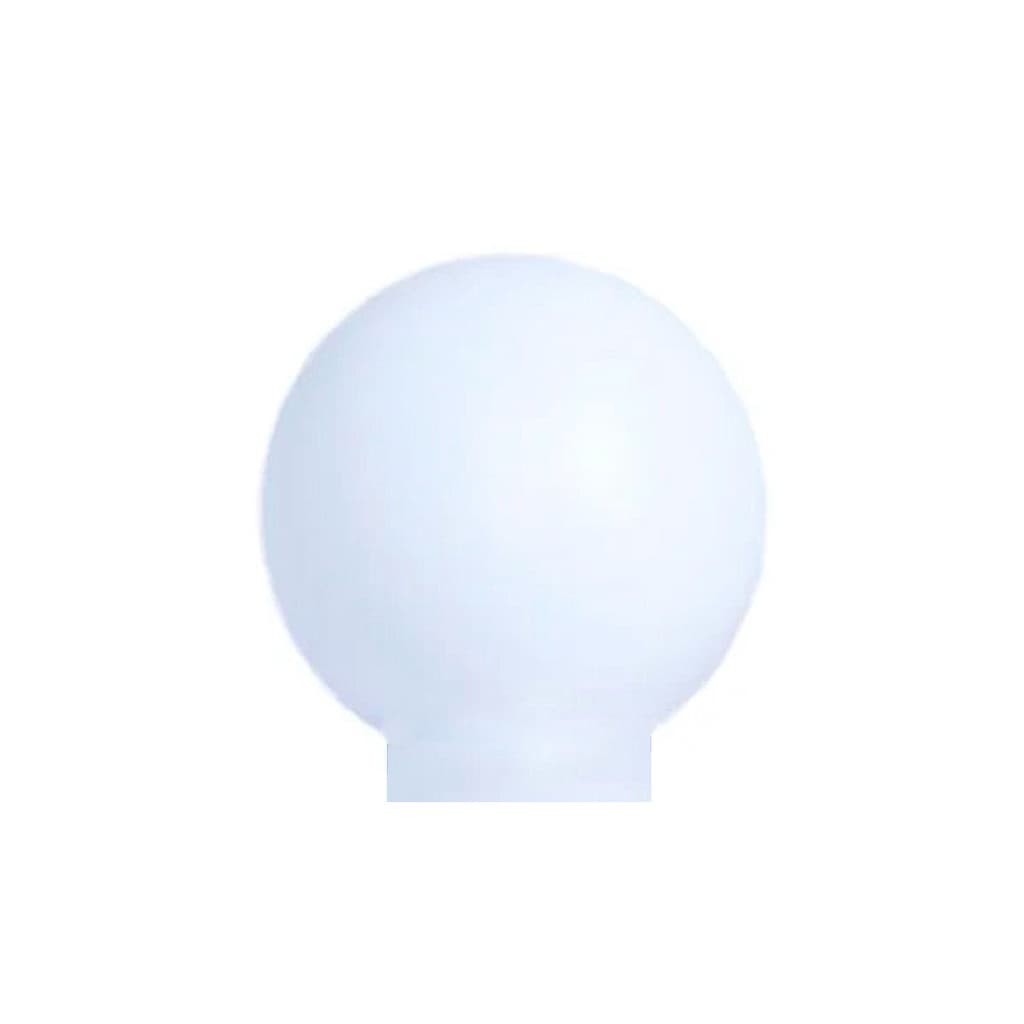 Globo Plástico encaixe dpara Poste de Barbeiro Boca 10cm diâmetro de 20cm iluminação barbearia componente encaixe