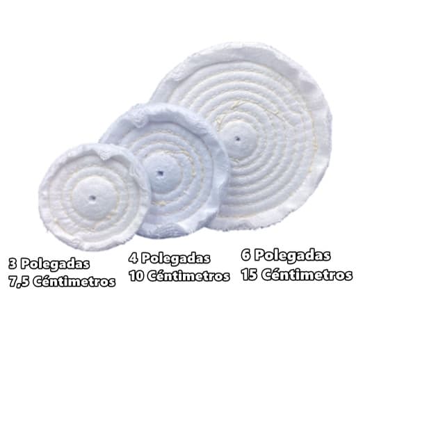 Rodas De Polimento Flanela 3,4,6 Polegadas
