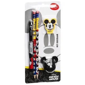 Kit Escolar Marvel Avengers, Blister com 5 Itens