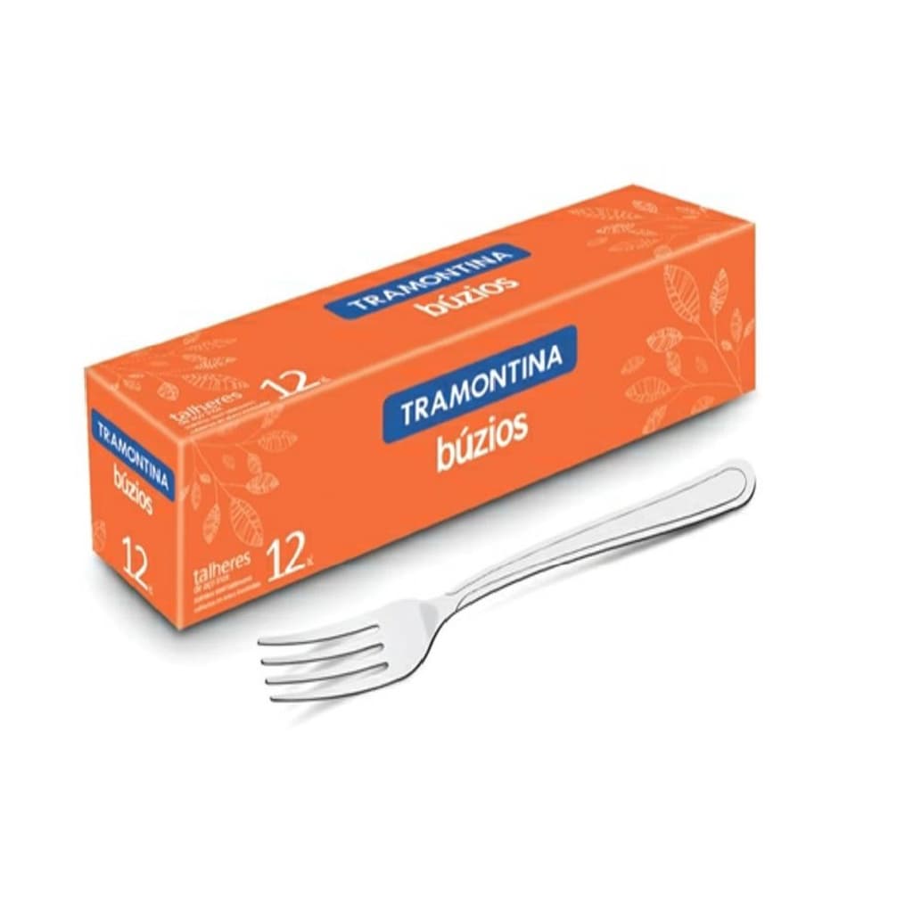 Garfo Para Sobremesa Búzios 12 unid em Aço Inox - Tramontina