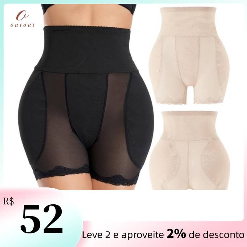 Calcinha De Renda Com Enchimento Para Quadril E Barriga Modelo