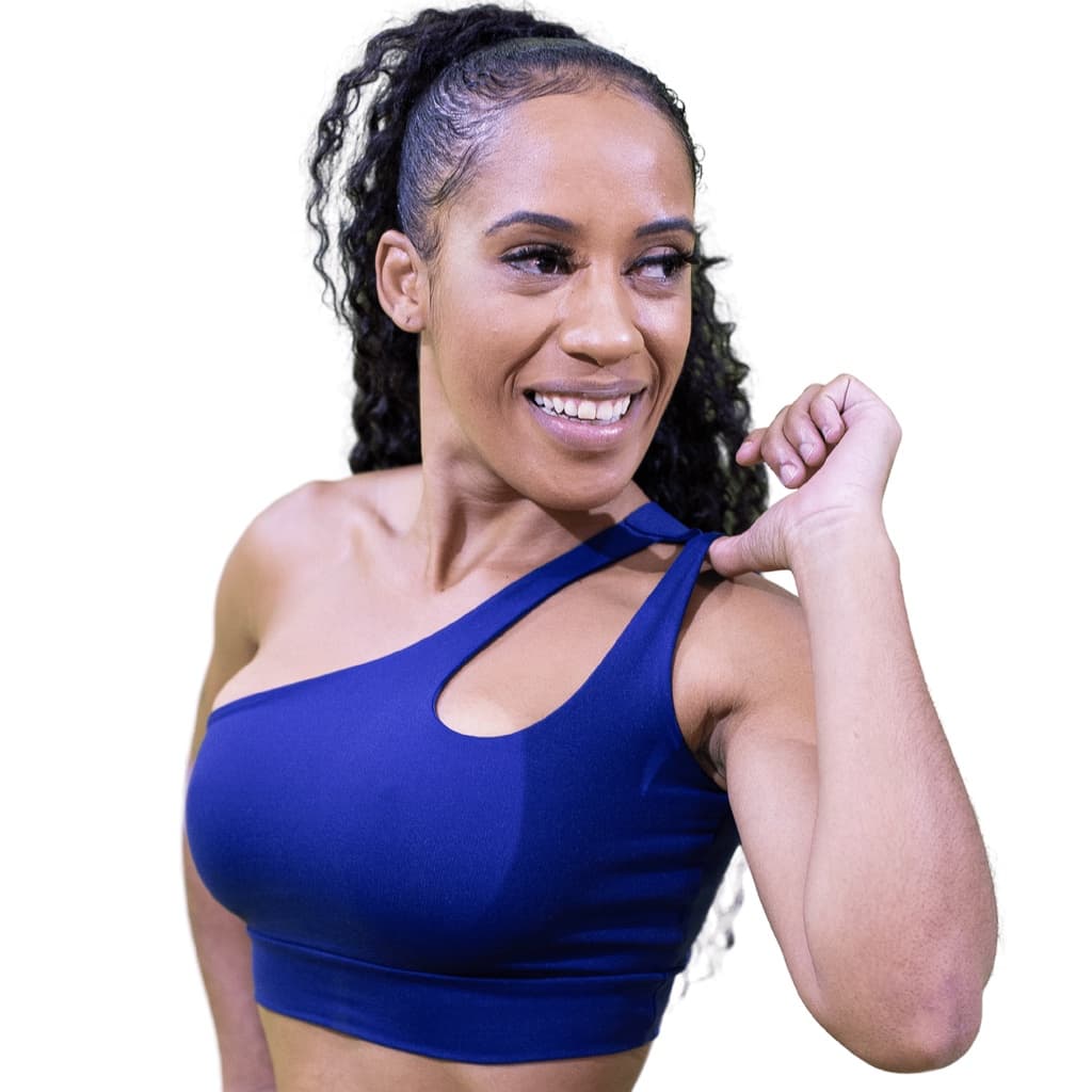 Top Gota Marinho Suplex Fitness Feminino Academia Diversos Tamanhos Tops para Malhar Plus Size