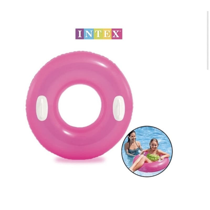 Bóia Inflável Esmeralda 76 Cm Grande Com Alça 59258 Intex