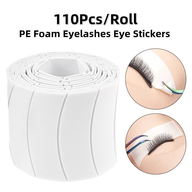 110 Pcs Extensão Dos Cílios Almofadas Lint Adesivos Espuma Esponja Lash Patch Medical Tape Eye Pads Sob Patche Fita De Extensão Dos Cílios