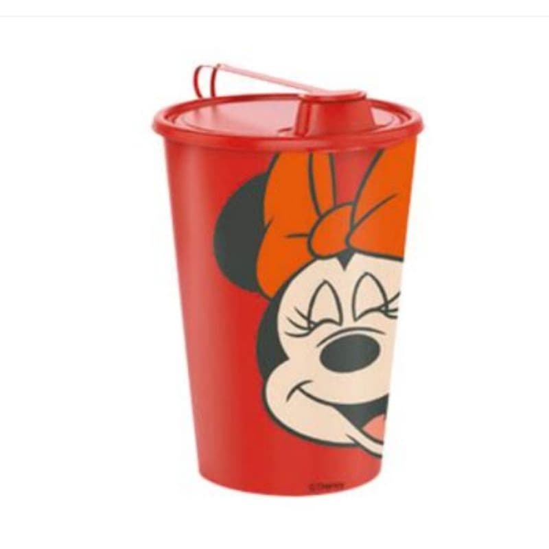 Copo Infantil Com Tampa Disney Minnie - 300ml