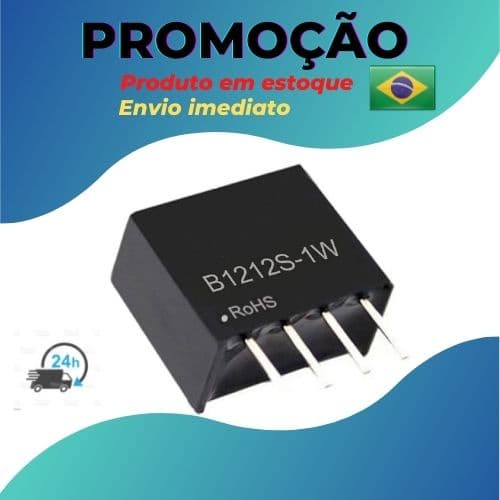 conversor isolador de fonte 12v b1212s-1w