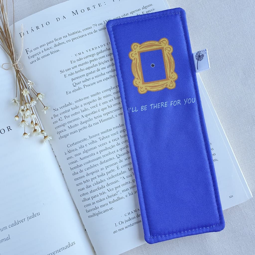 Marcador de Páginas Tecido para Livro, Bíblia, Apostila, Agenda e Caderno, Friends