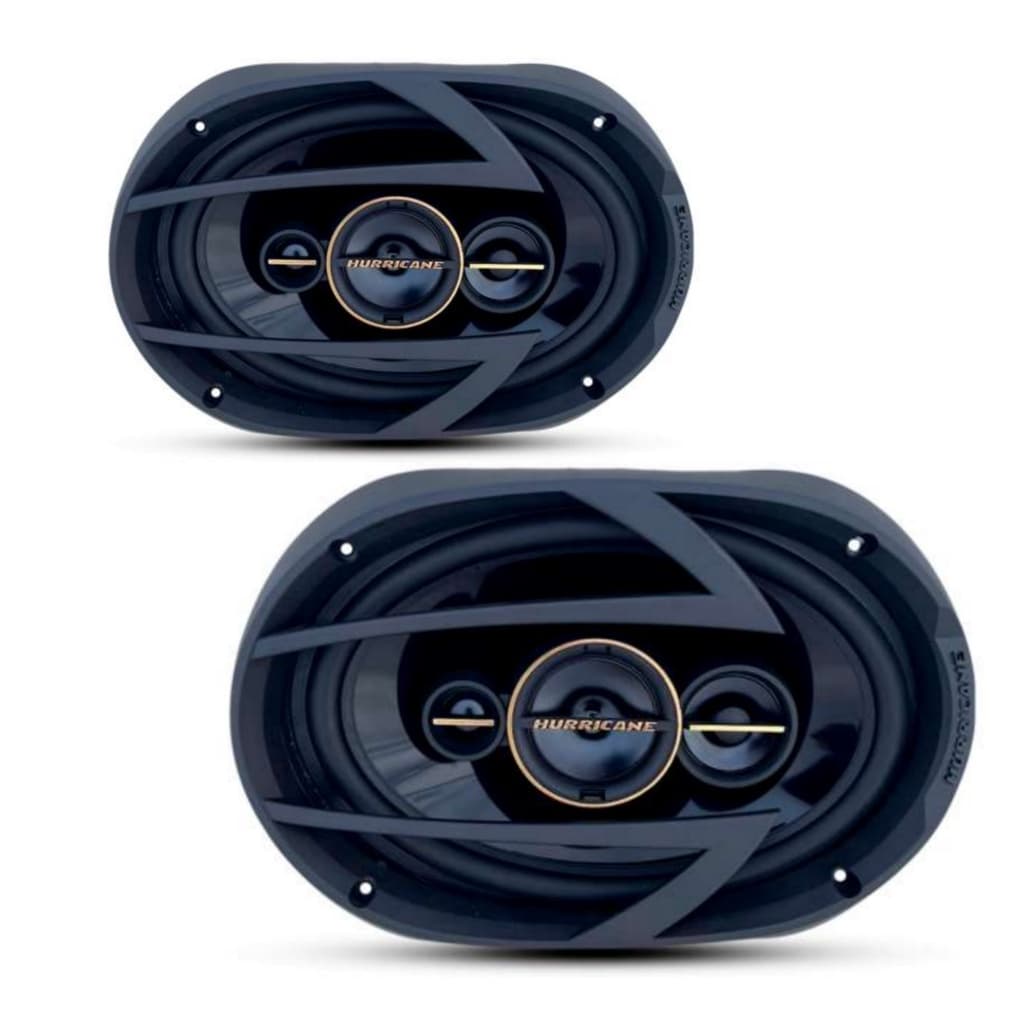 PAR DE ALTO FALANTE   HURRICANE TRIAXIAL A69T 69''' 120W RMS
