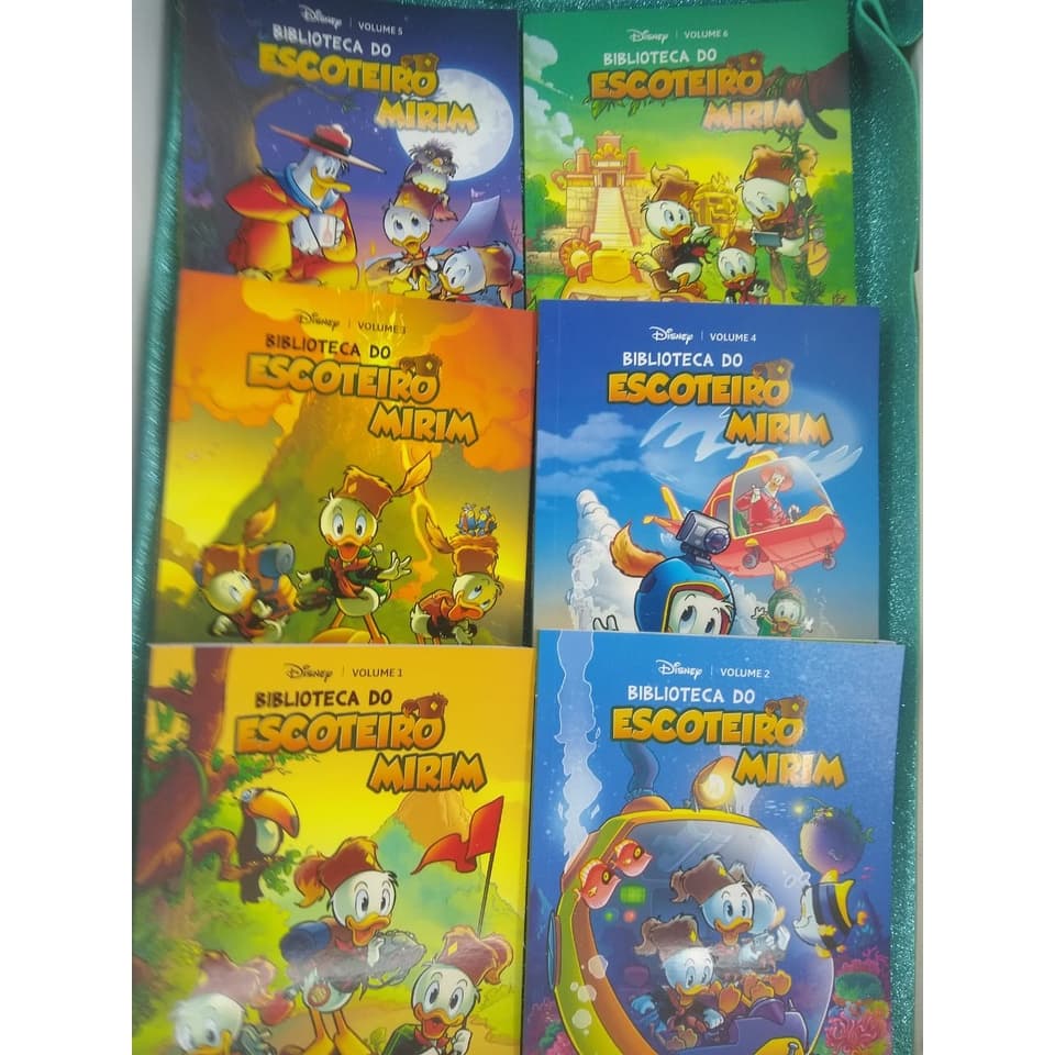 1 unid Gibi/Livro da Disney Biblioteca do Escoteiro Mirim=Vol 1 a 6
