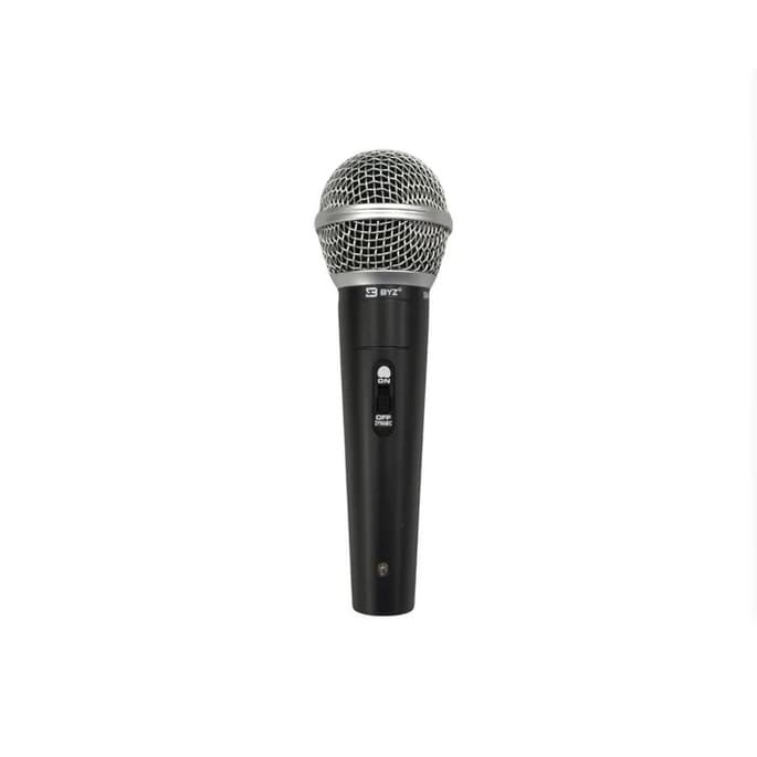 Microfone Com Fio Dinâmico Profissional Metal 5mts BYZ Sm-58