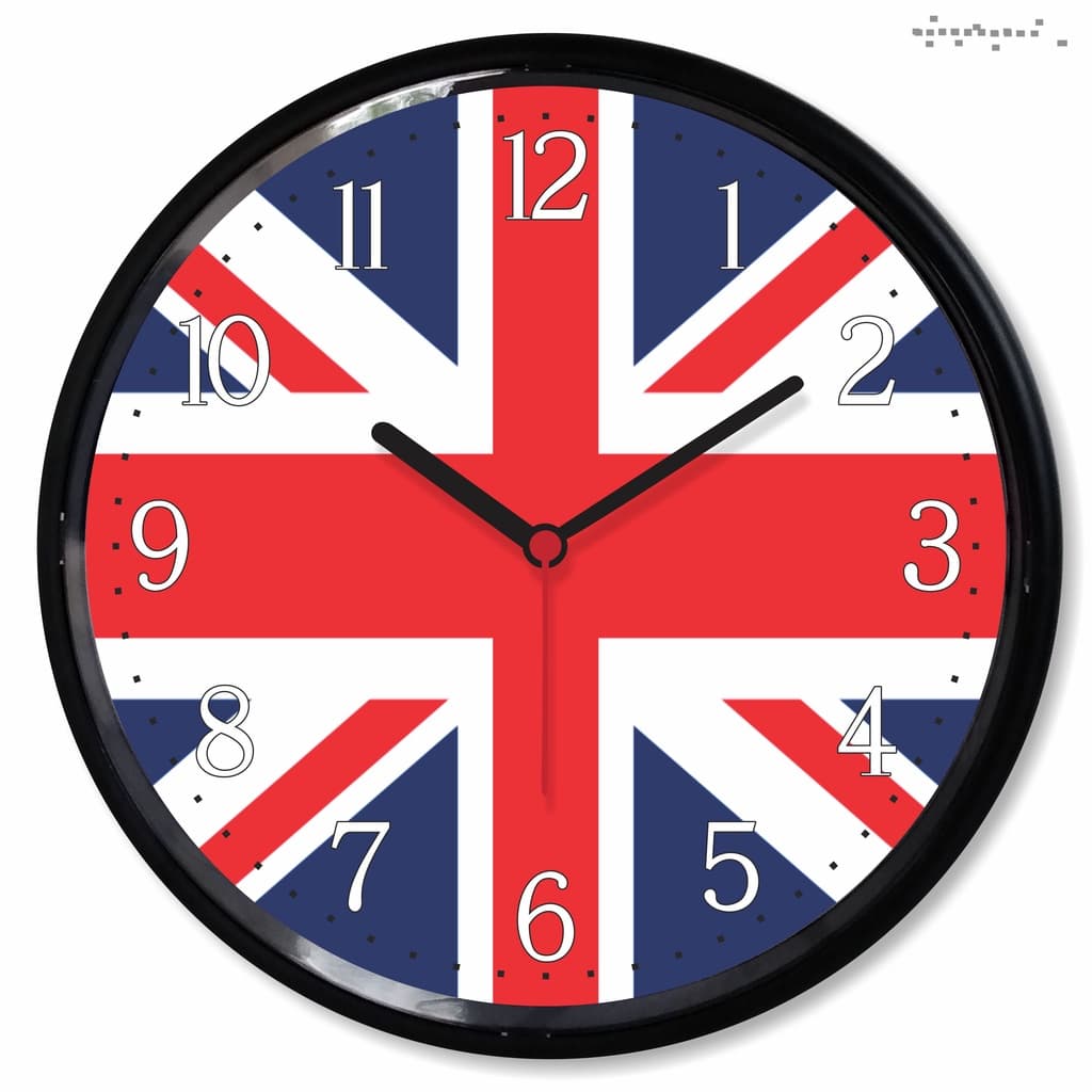 Relogio Parede Bandeira Inglaterra Reino Unido Inglesa Presente Decorativo