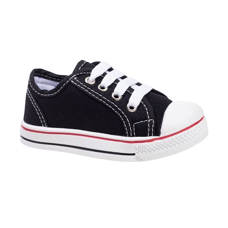 Tênis Basic Infantil Unissex Preto - *ENVIO IMEDIATO*