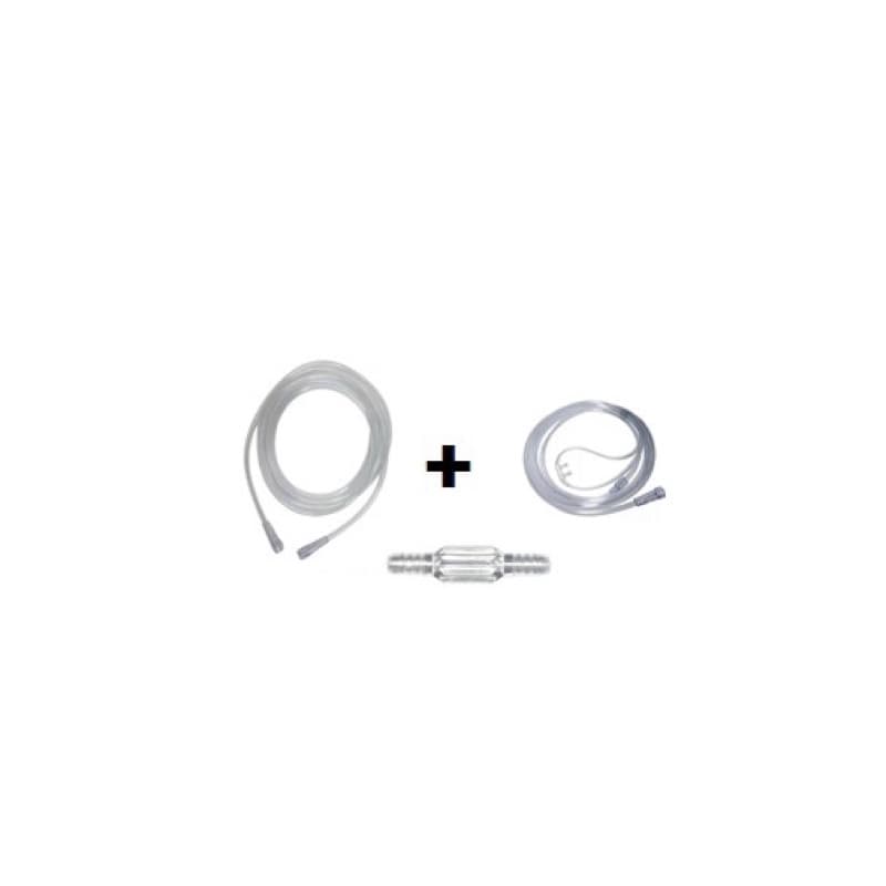 Kit - Extensão de Oxigênio 10MTS + Cânula Nasal Adulto + Conector União