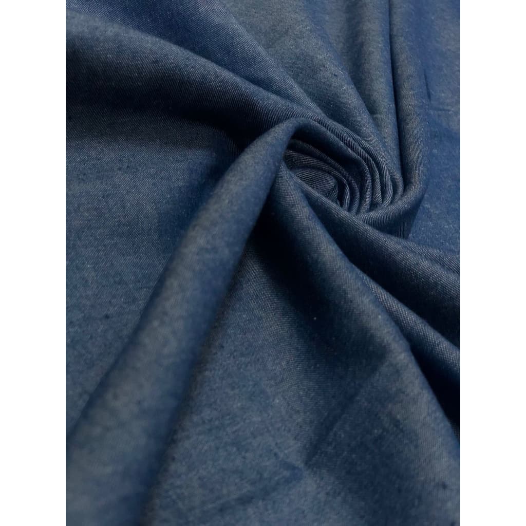 Tecido chambre jeans leve fino moda tendência 1,00 metro (1,00x1,50)