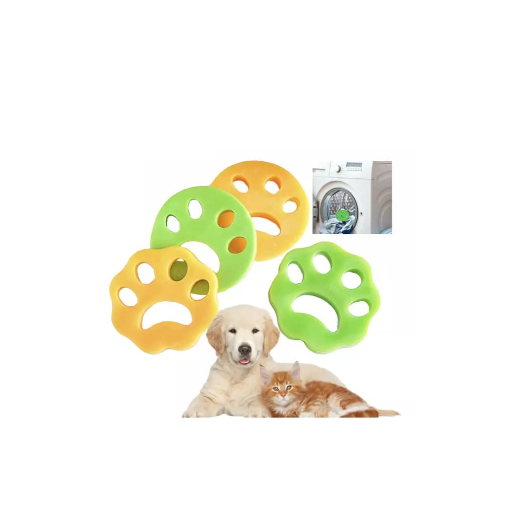 Kit 4 Removedor de Pelos Reutilizável Máquina De Lavar