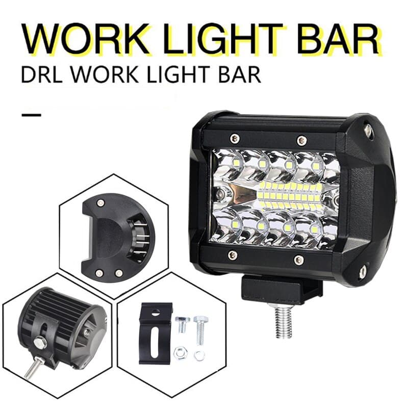 Novo 4 " 20 LED Barra De Luz Trabalho Carro Caminhão Condução Nevoeiro Lâmpada Feixe Combinação Para Offroad Motocicleta