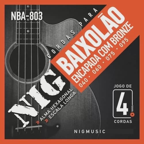 Encordoamento Nig NBA803 P/ Baixolão 4 Cordas