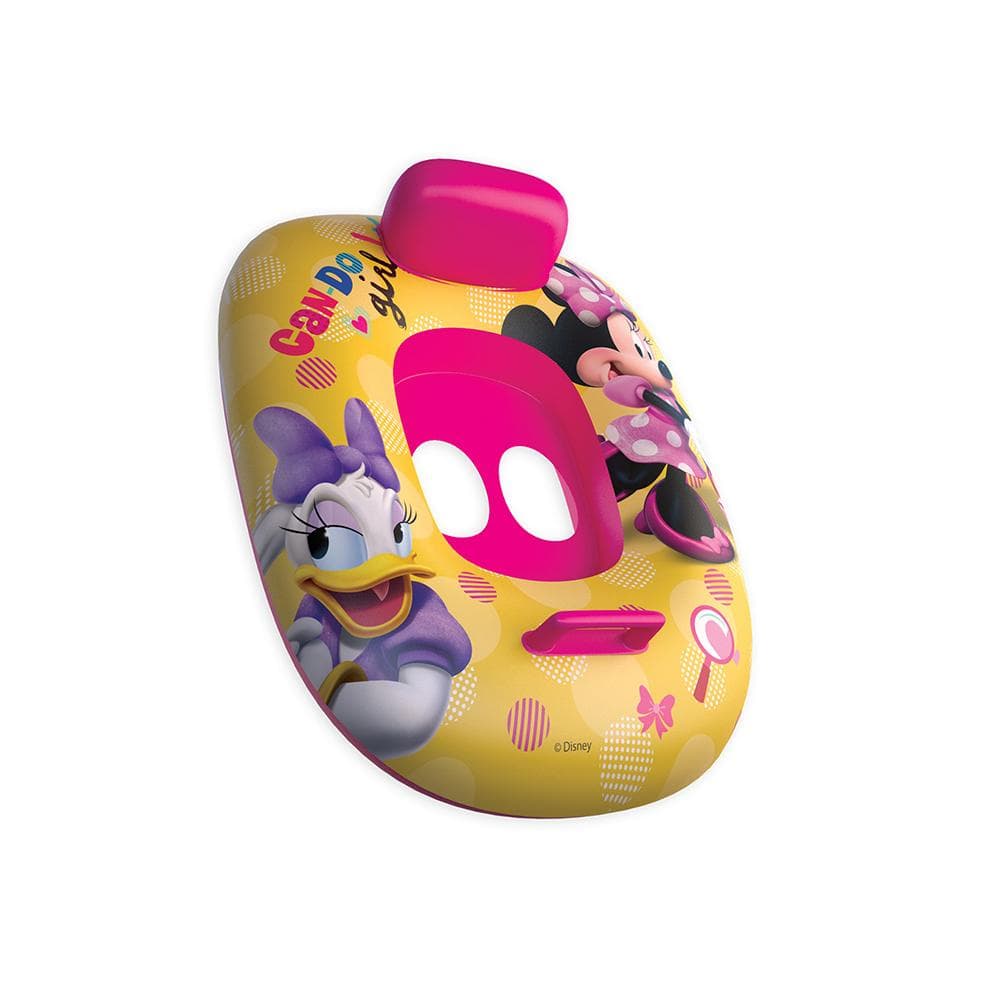 Boia Bote Inflavel Minnie 66x54 Inflável Praia Verão Piscina Boia com Fralda