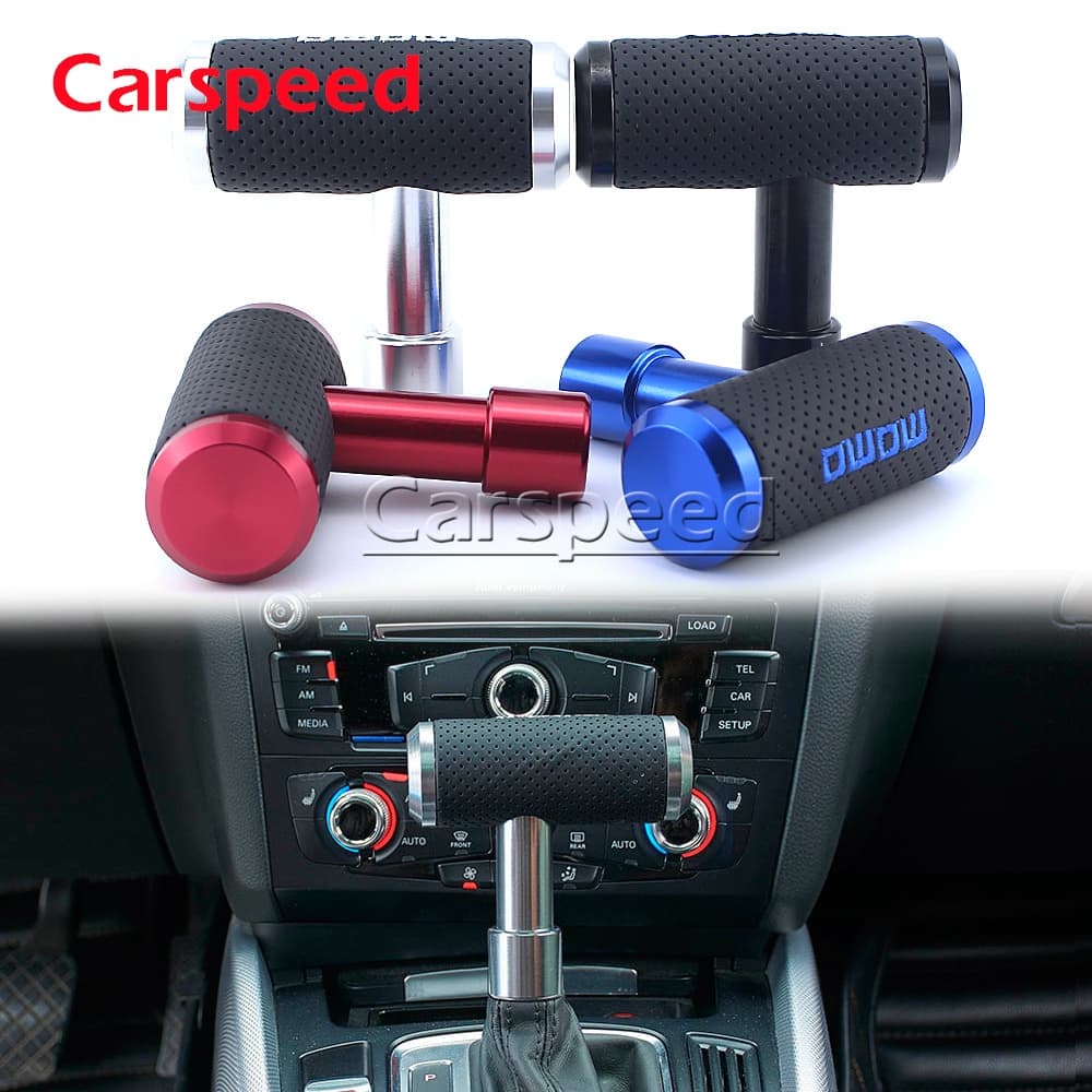 Avião T Forma Estilo Universal Botão De Mudança De Engrenagem Do Carro Longo Alumínio Manual Automático Shifter Vara Ala