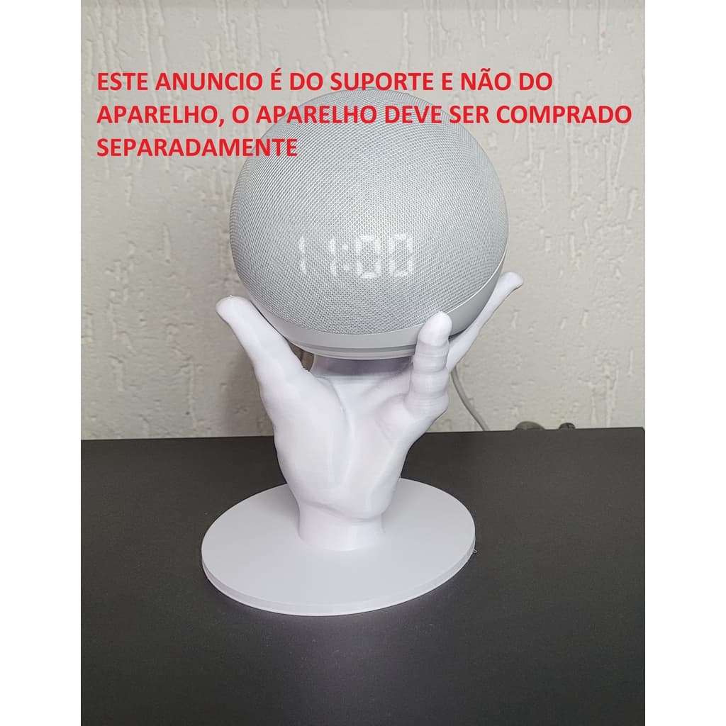 Suporte compatível com Alexa Echo Dot 4 E 5 - Mão / Mãozinha