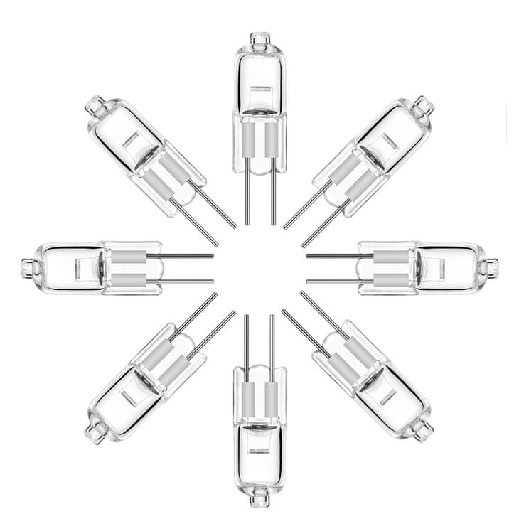 1x pç g4 bulbo de halogênio 12v 5w 10w 20w 35 50w g4 lâmpadas de halogéneo luz globo  jc bi pino lâmpada led branco quente substituir lâmpada Lâmpadas LED soquete Tomada  Suporte porcelana