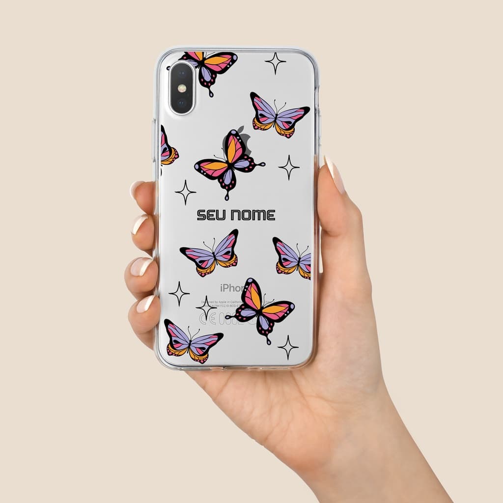 Capa Capinha de Celular Borboletas Fofas