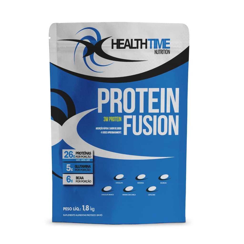 WHEY PROTEIN FUSION 3W - 1,8KG (26g DE PROTEINAS POR PORÇÃO)