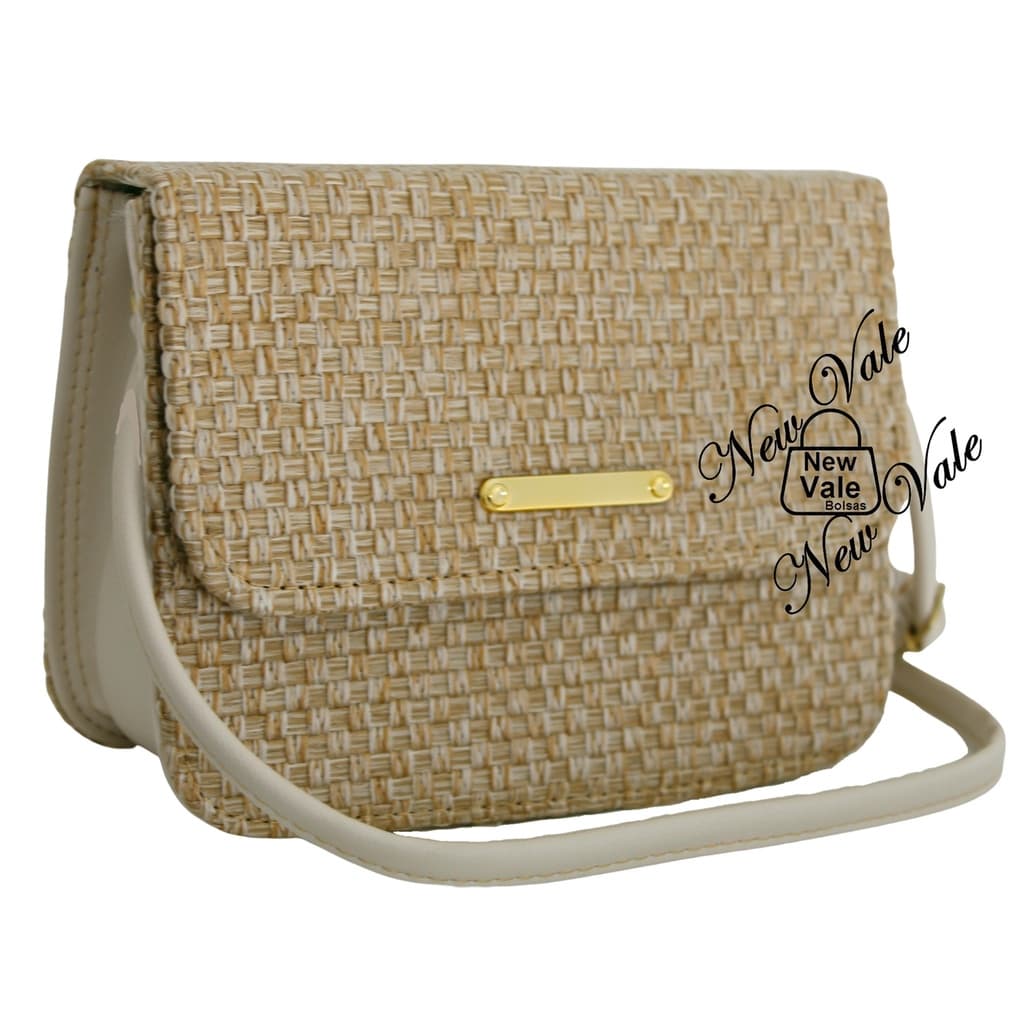 Bolsa Feminina Bolsinha Carteira em Tricê Com Alça Transversal Regulável Moda Blogueira