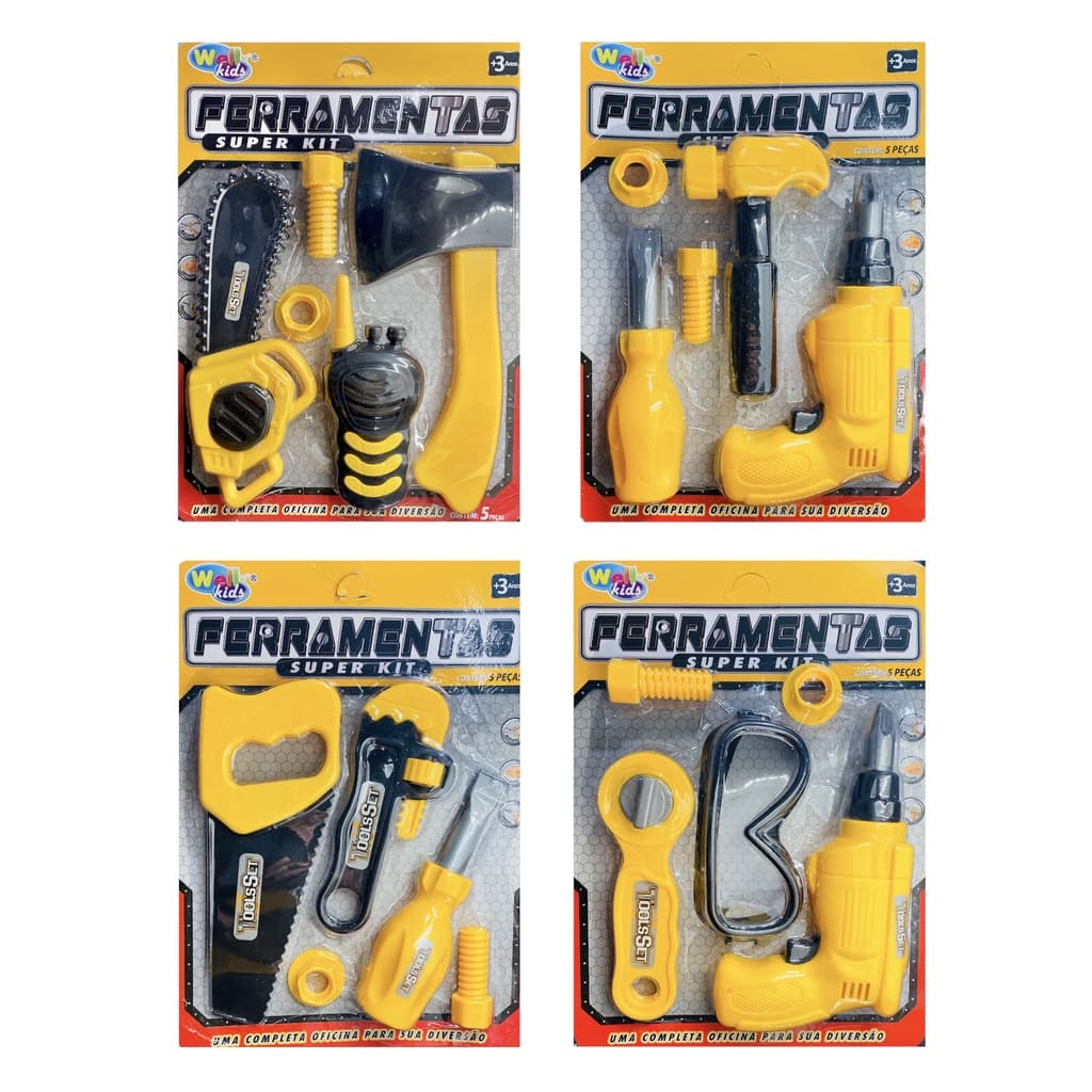 Furadeira de brinquedo Kit de ferramenta infantil furadeira e parafusadeira de brinquedo que gira