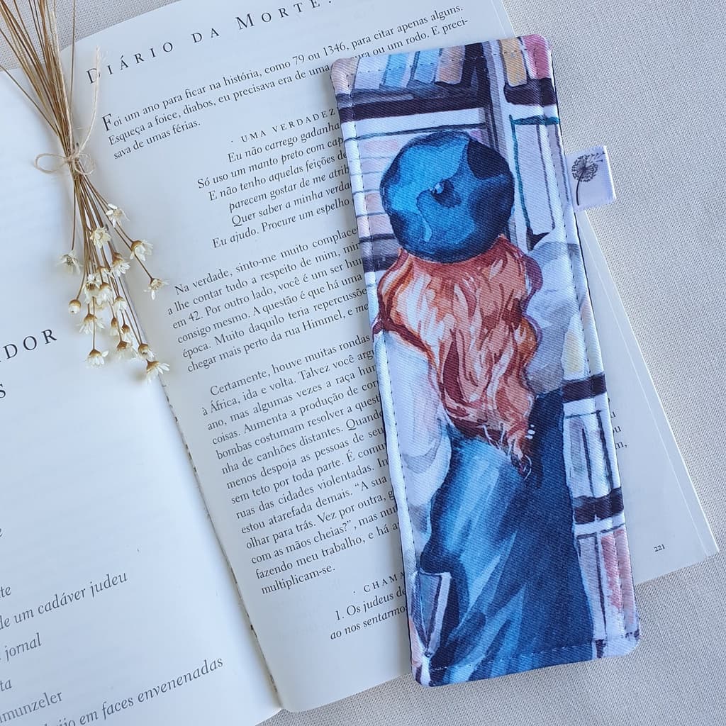 Marcador de Páginas Tecido para Livro, Bíblia, Apostila, Agenda e Caderno, Leitora