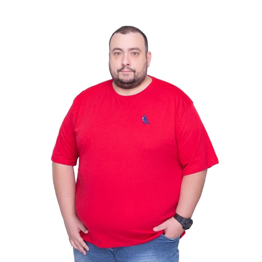 KIT 3 Camiseta Plus Size masculina básica G1 G2 G3 extra grande lisa