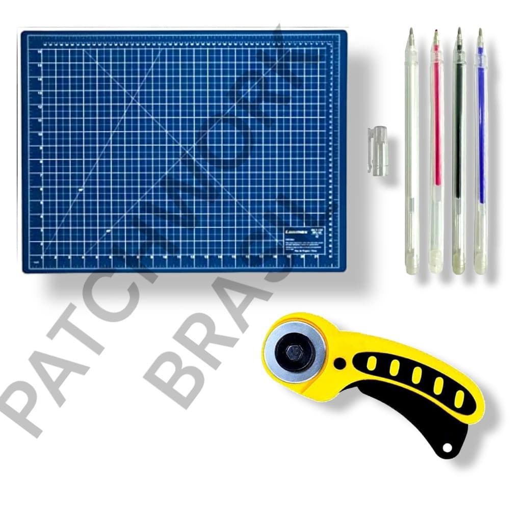 Base de corte 45x30 azul cortador circular 45mm caneta Dona Shô
