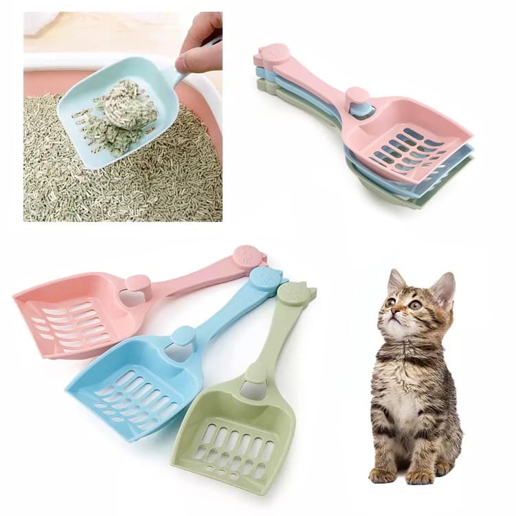 Pá Higiênica Pazinha Coletora Para Caixa de Areia Gato Pet Pega Coco LR-0067