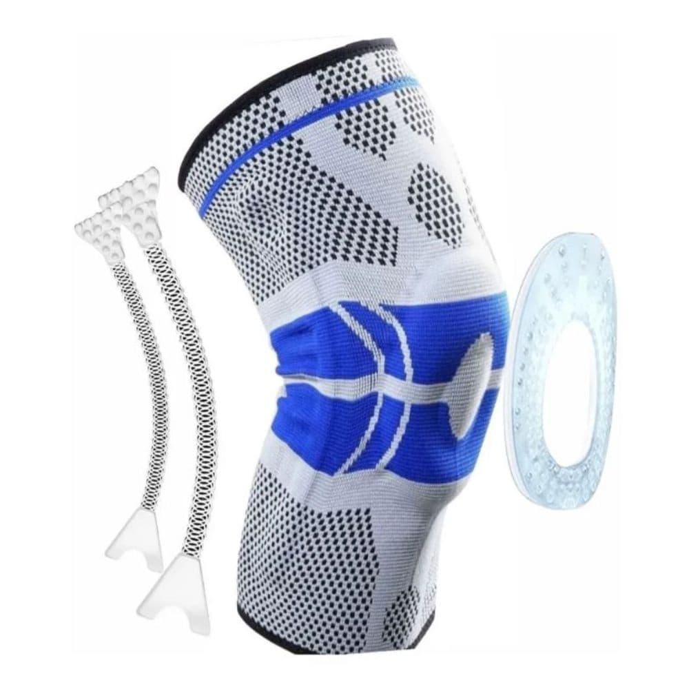 Joelheira De Compressao, Anel Silicone E Fio Aco Flexivel Veidoorn, Articulada Espiral de Estabilidade Ortopédica Spandex Patelar Flexível 3d Estabilizadora Fisioterapia