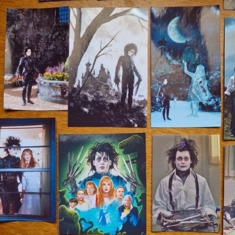 Adesivos do Filme Edward Maos de Tesoura para Scrapbook, Journal, cadernos