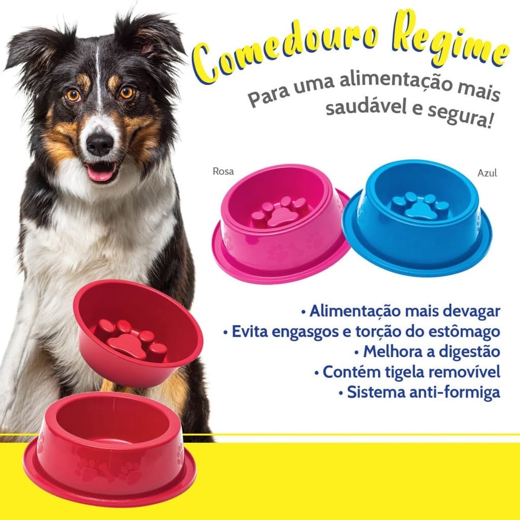 Comedouro Lento Educador interativo Pet Anti Obesidade Comedouro Para Cachorro Guloso Comedouro Luxo Anti-Formiga