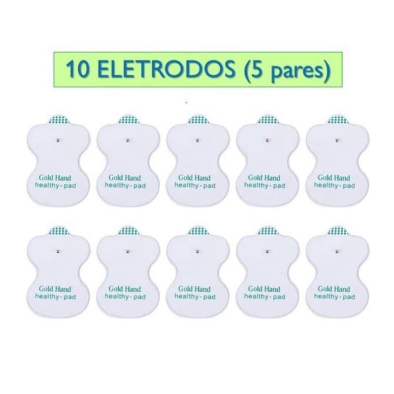 10 eletrodos adesivos pads