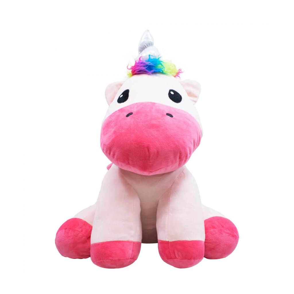 Unicórniode Pelúcia Rosa Sentado 56cm - Pelúcia