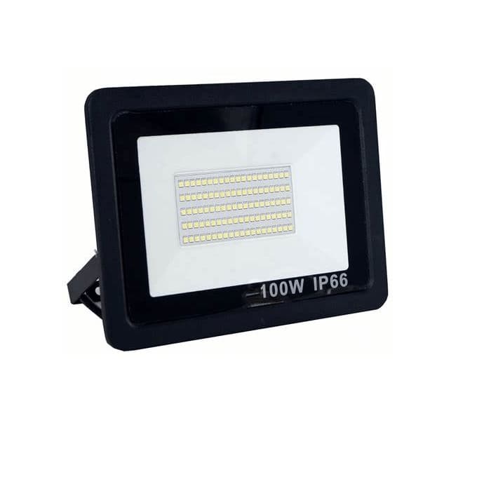 Refletor Led Mini 100W IP66 Branco Frio Bivolt Preto MAXBOM