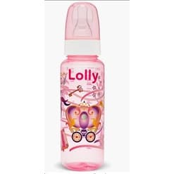 Mamadeira Lolly Color Redondo Rosa 240ml