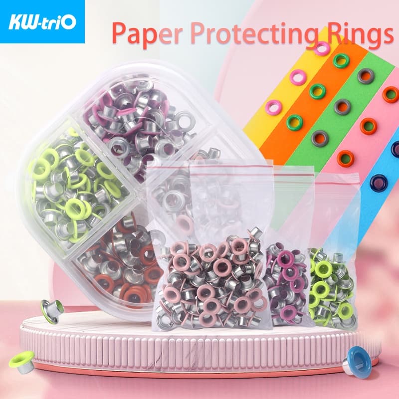 Anéis De Proteção De Papel Metal Com Furo Redondo Puncionador Para Máquina De Faça Você Mesmo Acessórios De Encadernação
