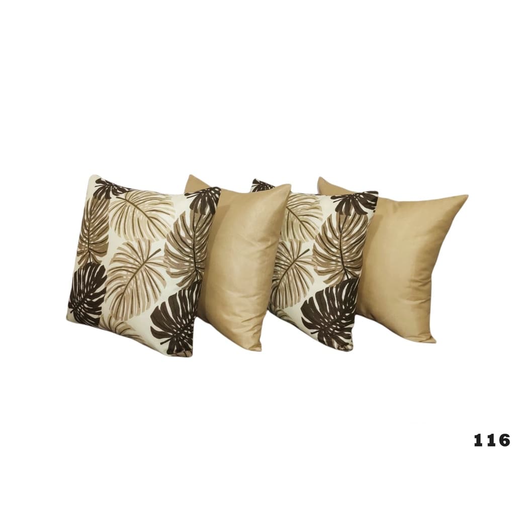 Kit 4 Capas Para Almofada 45x45 Premium Zíper Embutido Decoração De Sala e Quarto