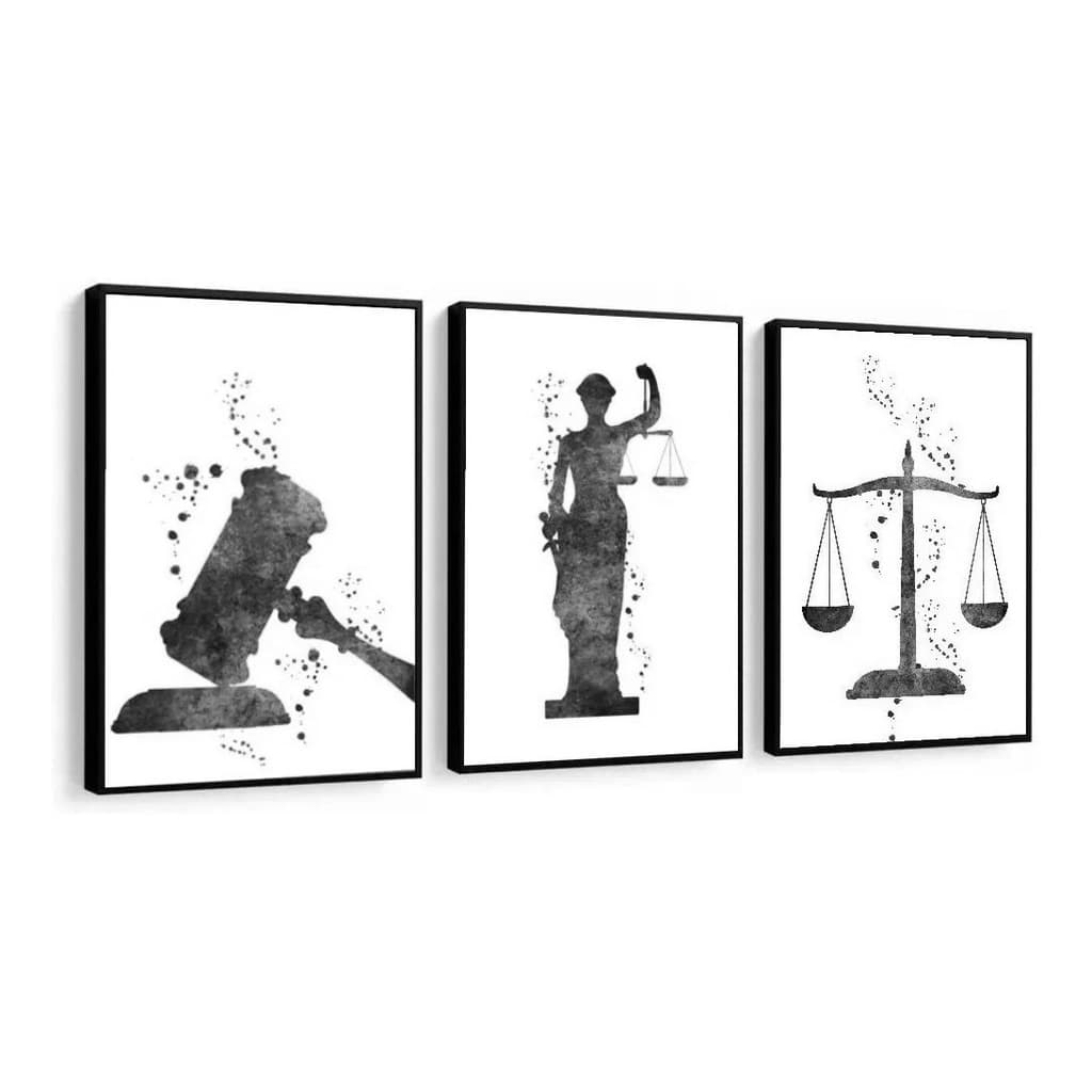 Quadros Decorativos Advocacia Escritório 120x60cm