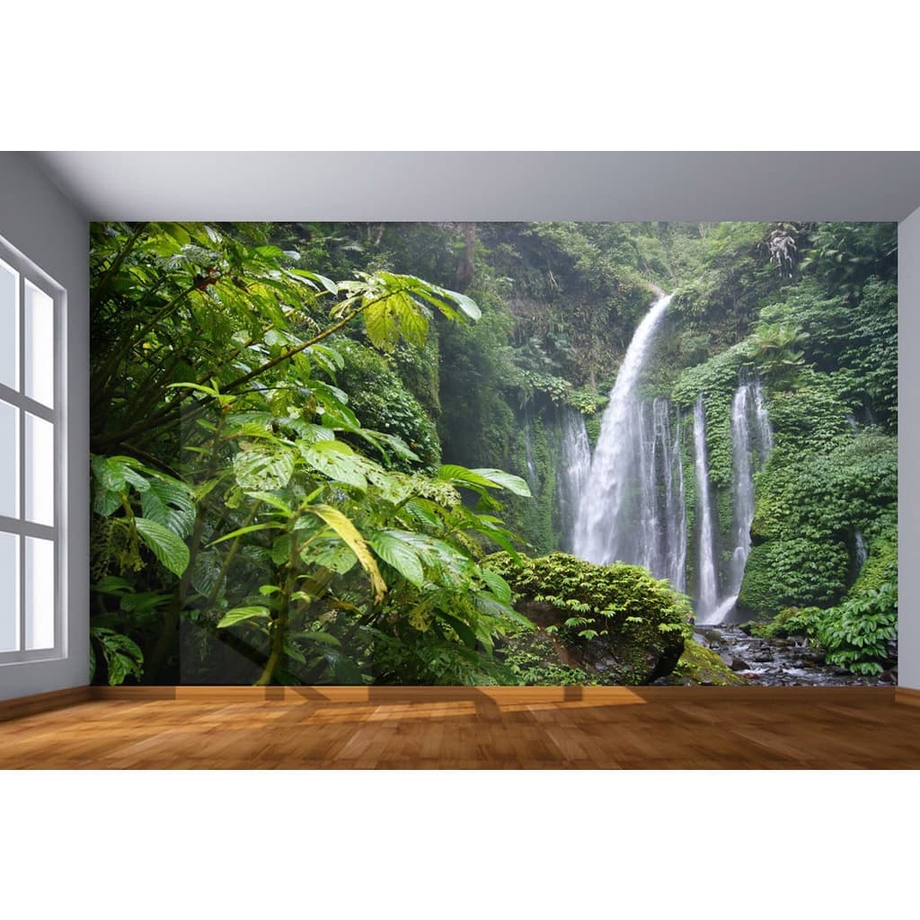 Papel de Parede - Adesivo Decorativo - Painel Fotográfico Decoração 3D Cachoeiras Cascatas Paisagens HD - NCH 211
